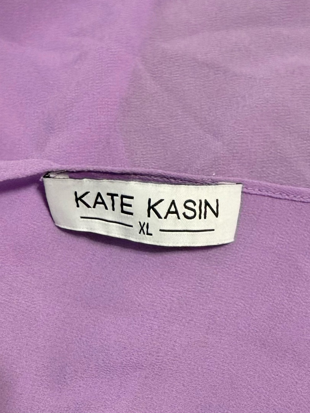 Kate Kasin Purple Chiffon Kimono Jacket 3/4 Kimono Sleeve Open Front XL - Picture 3 of 5